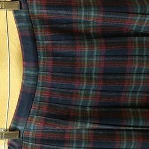 Damaged Pendleton Wool Pleated Skirt